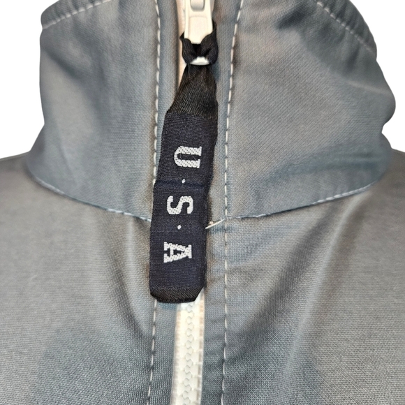 United States Olympic Committee White & Gray Colorblock Jacket Size Large Q52 - Picture 3 of 11